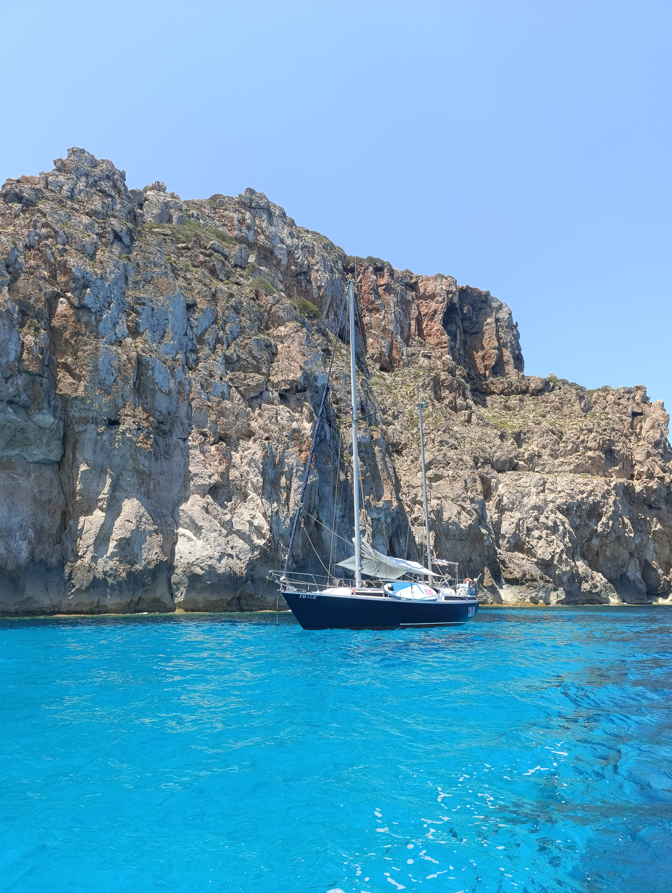 La Mola cliffs, Tramuntana zone, north coast of Formentera