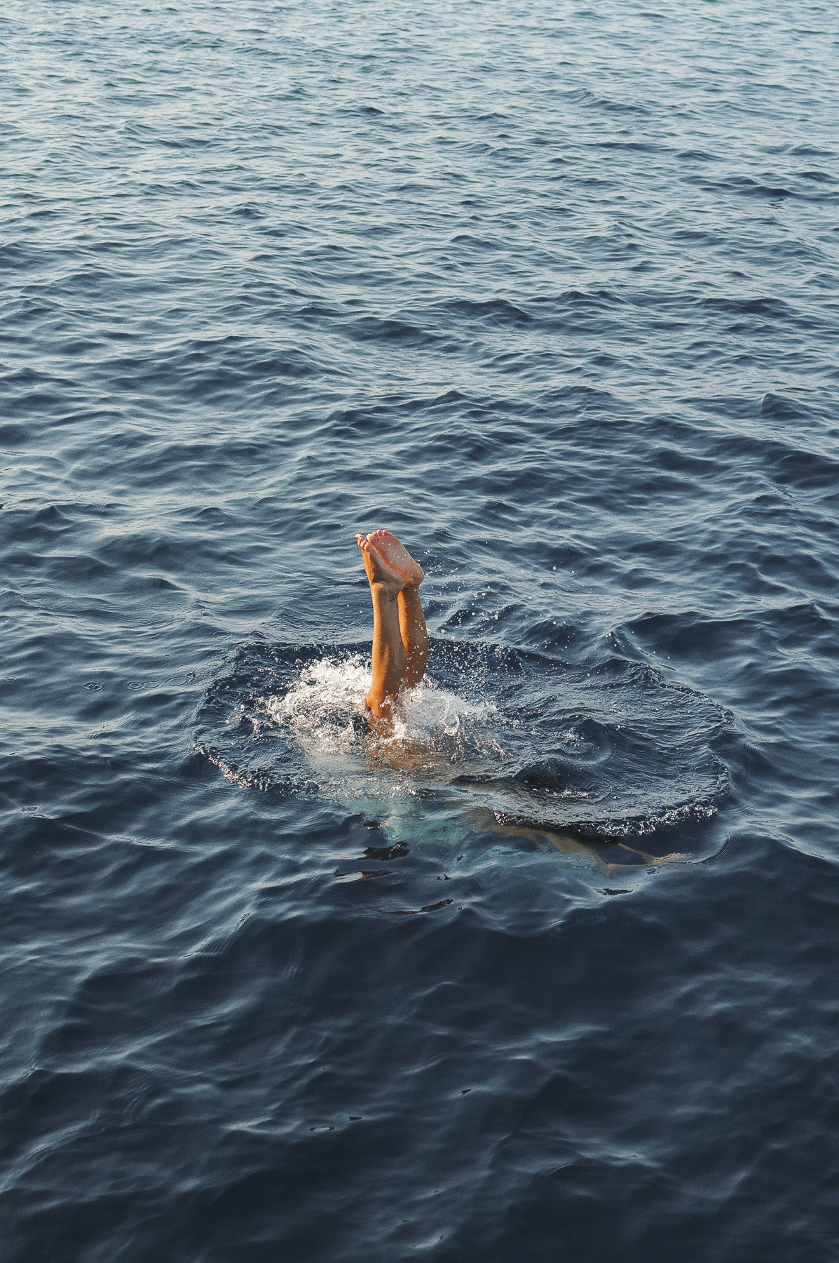 Sea swimming from the CALIU sailboat in Formentera
